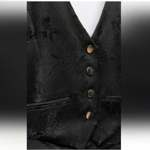 Zara Jacquard Vest Jumpsuit - Picture 12 of 14